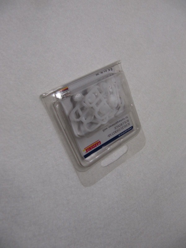 Gardinen Schleuderstab Rollringe weiss