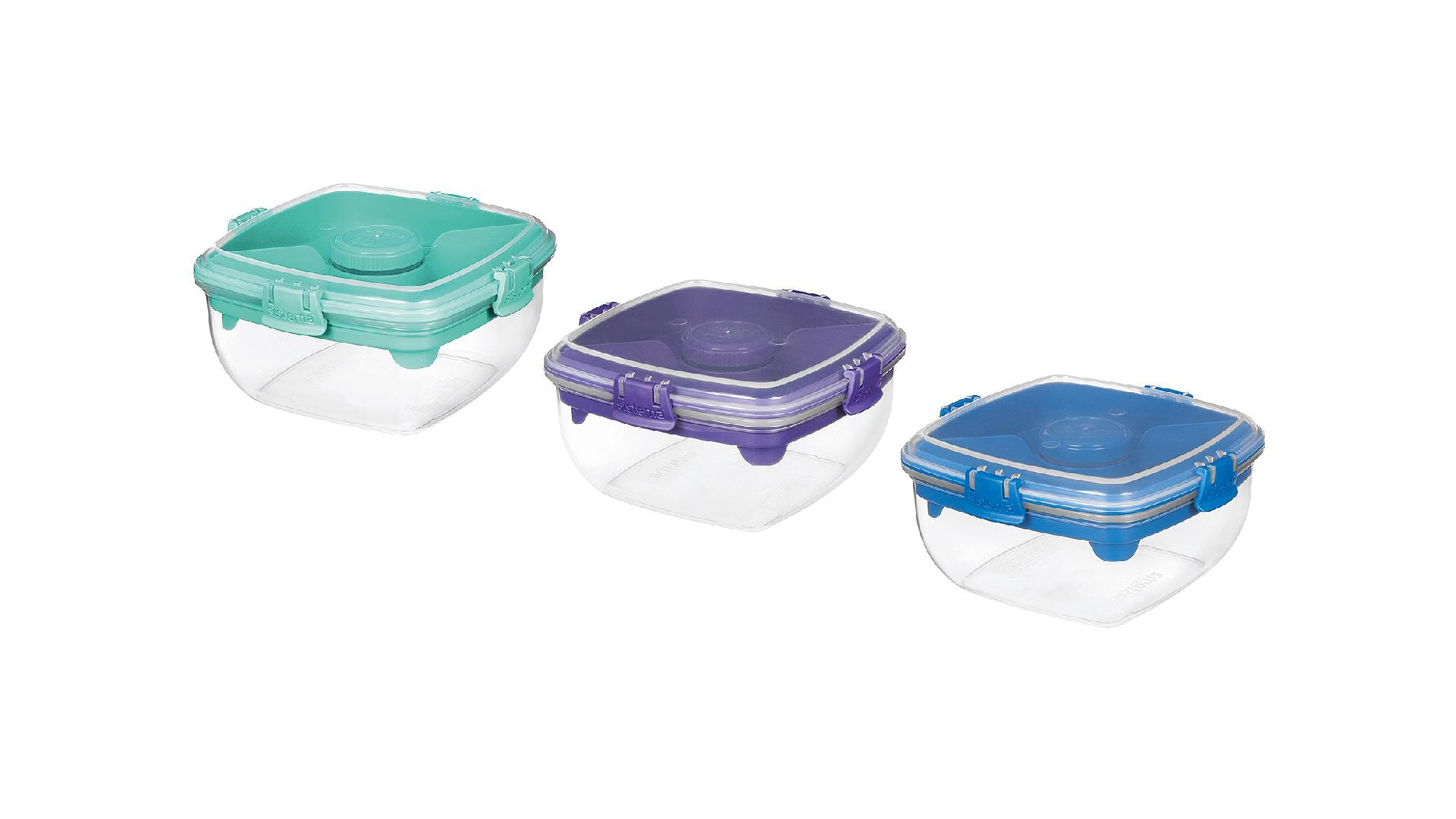 Sistema Salatbox mit Besteck 1,1 L farblich sortiert