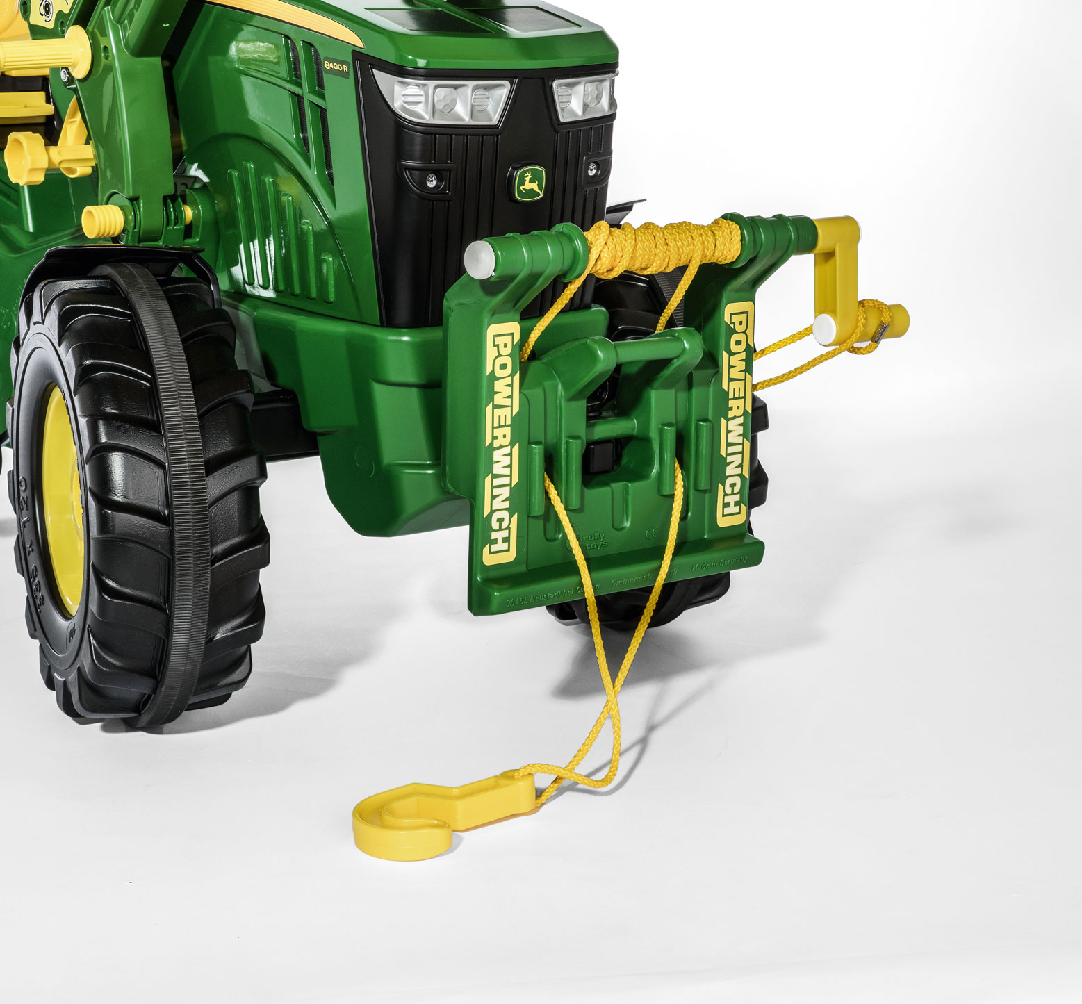 Seilwinde für Tretfahrzeug rolly Powerwinch grün - Rolly Toys