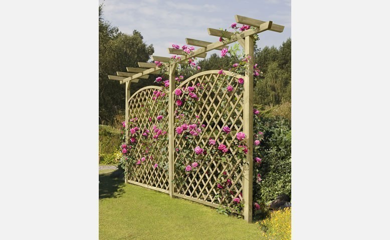 Pergola kesseldruckimprägniert 7x7x450cm ohne Rankgitter