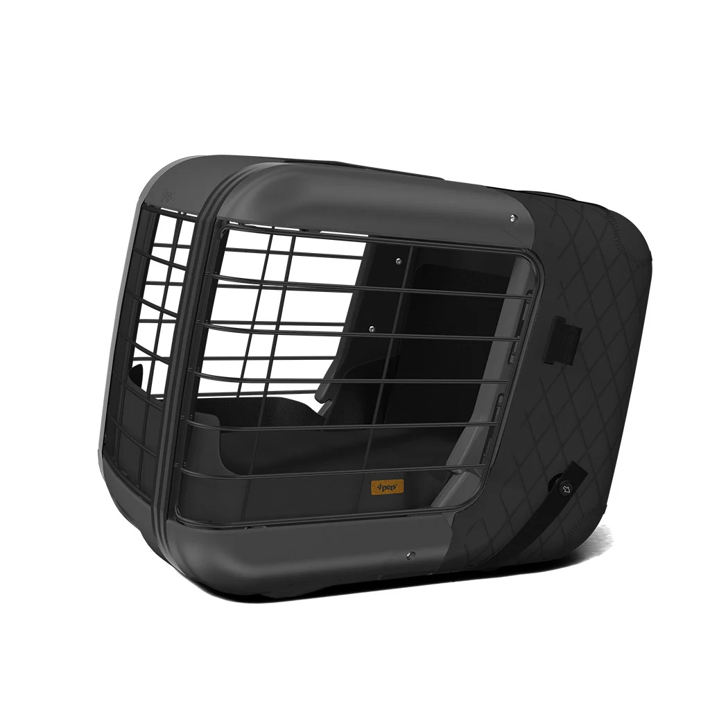 4pets Caree Black Series Transportbox für Hunde & Katzen bis 15 kg