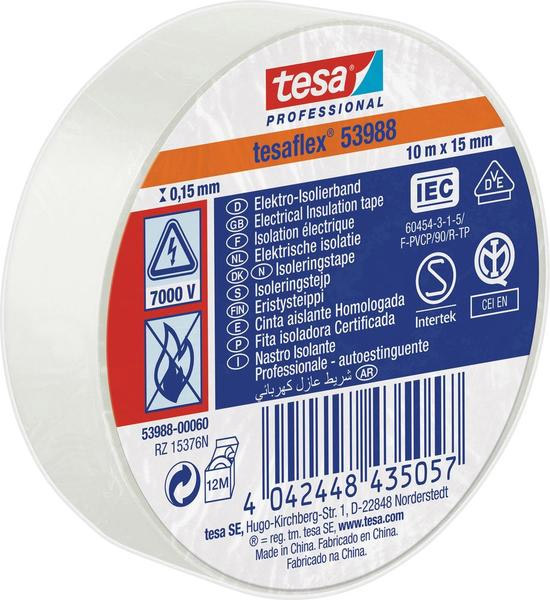 tesaflex Isolierband IEC 10 m weiß
