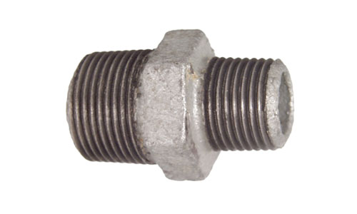 Reduzier-Doppelnippel verzinkt AG 3/4" x 1/2"