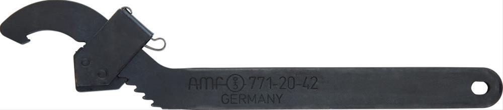 Hakenschlüssel verstellb.45- 90mm m.Nase AMF