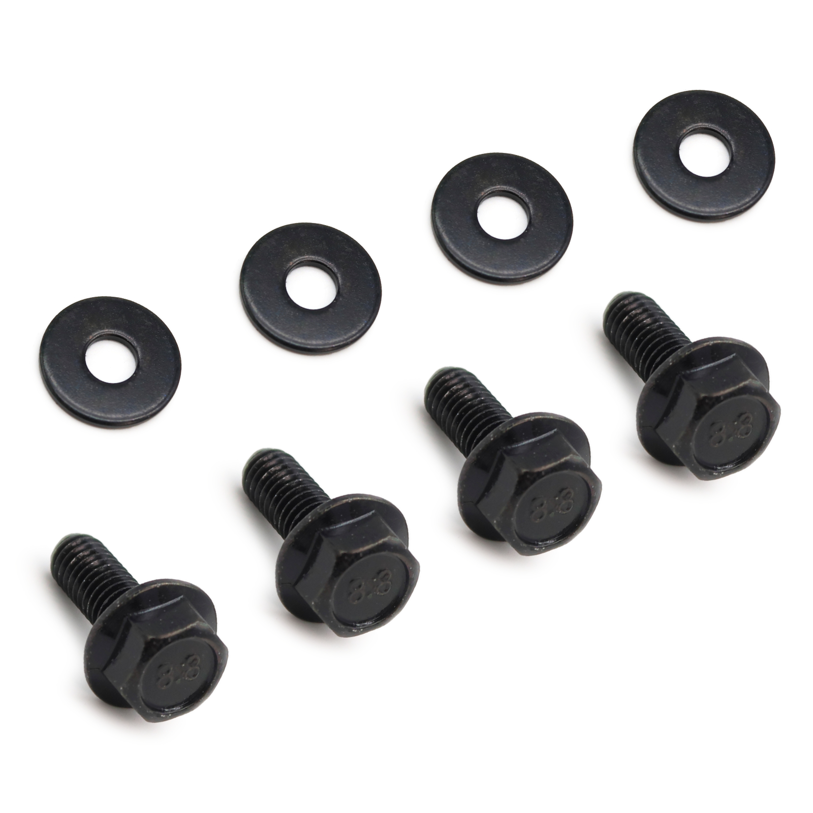 Rolektro Schrauben mit U-Scheiben für Trittfläche 6x20mm, 4 Stück, MX4