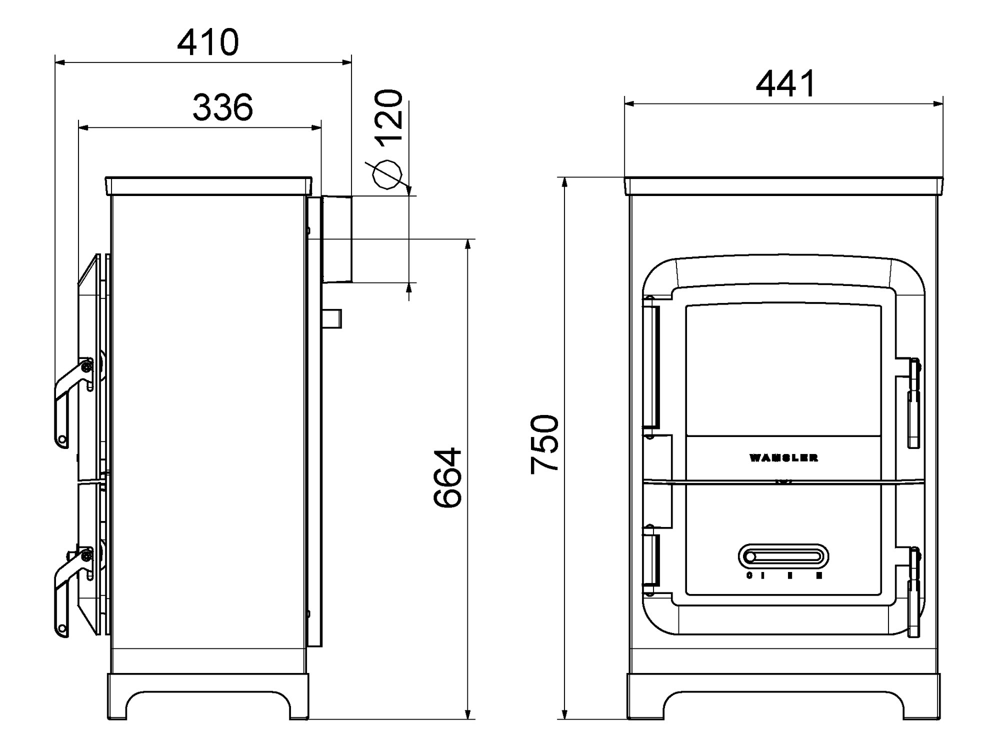 Wamsler Raumheizer RH-6F lavendel 6 kW