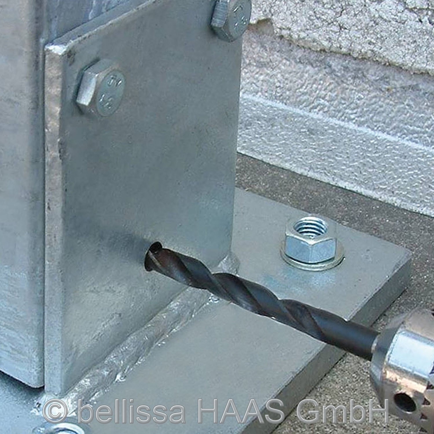 Schraubflansch für Steinkorb bellissa 200x150x135mm