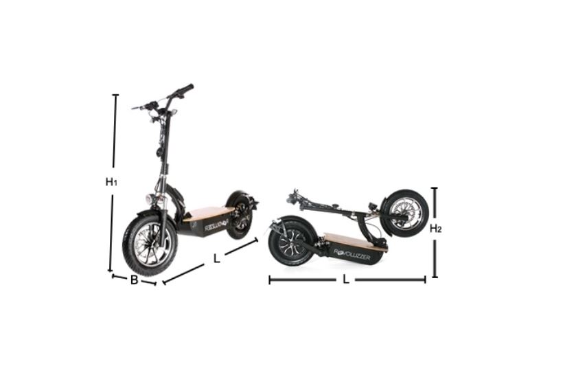 Revoluzzer E Roller Scooter mit Sitz 20Km h klappbar 3.5 Basic BG