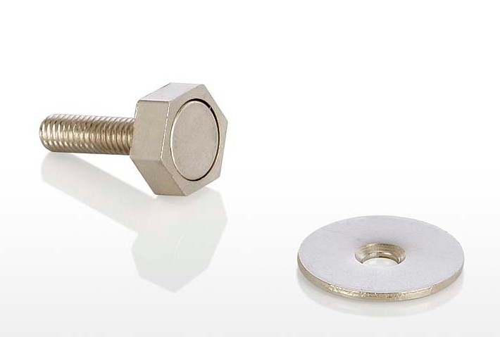 Eliga Türmagnet 22mm 160 N für Sauna mit Haftblech rund