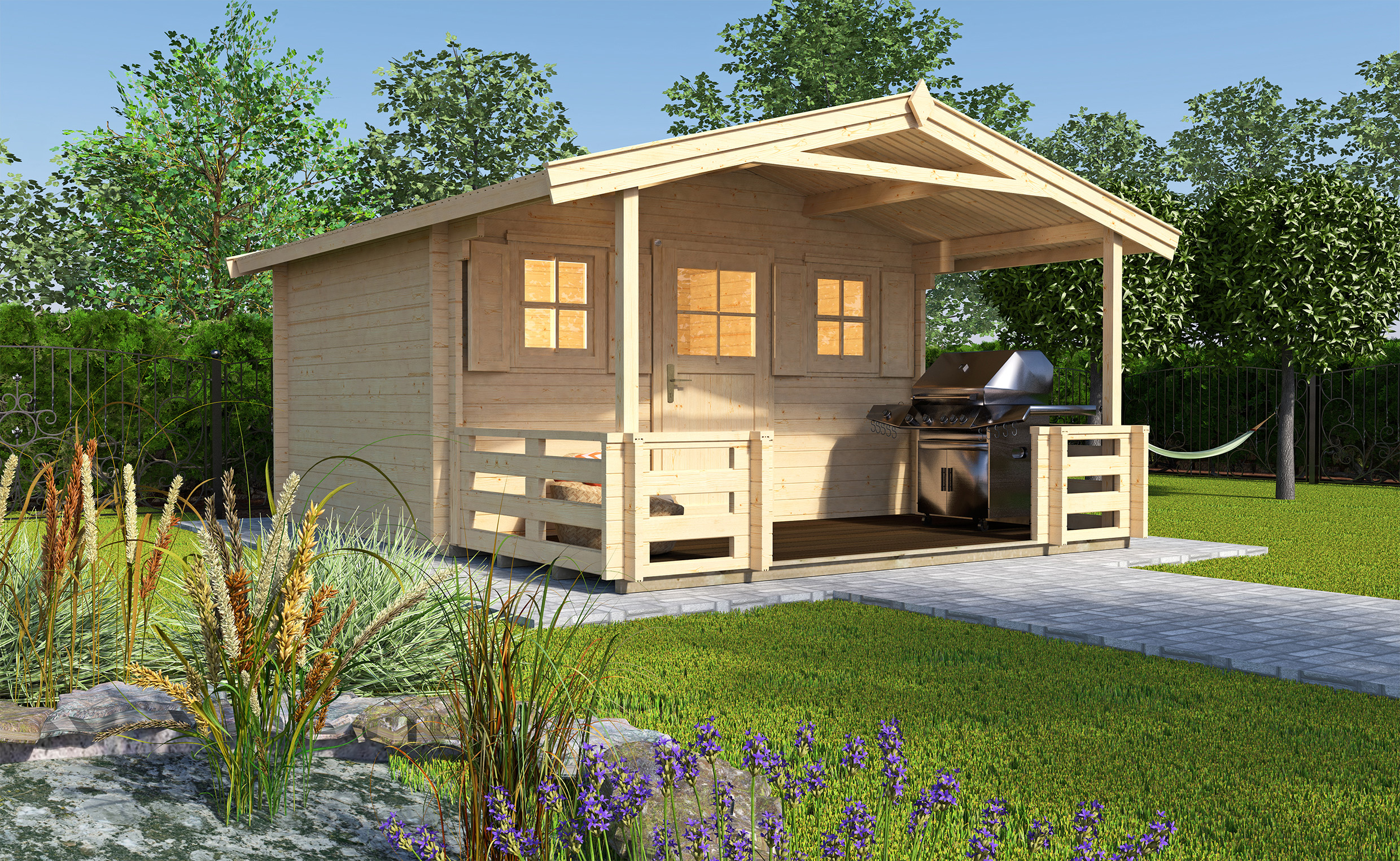 weka Gartenhaus 110 B Gr.2, 28 mm, VT, ET, 2 EF