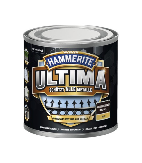HAMMERITE® 3in1 Schutzlack Ultima schokoladenbraun matt 250ml