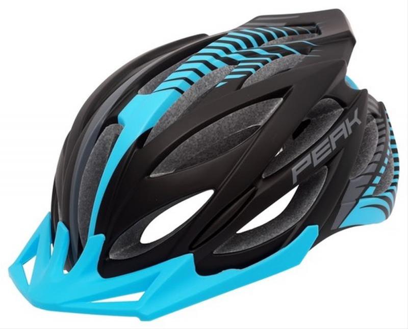 Fahrradhelm Rock Machine Helm Peak blau-weiß Gr. S/M 54-58cm