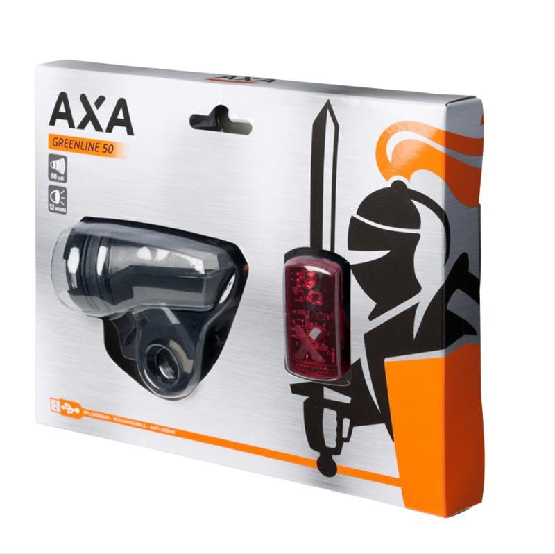 Batteriebeleuchtungsset Axa Green Line 50 Lux / 2LED