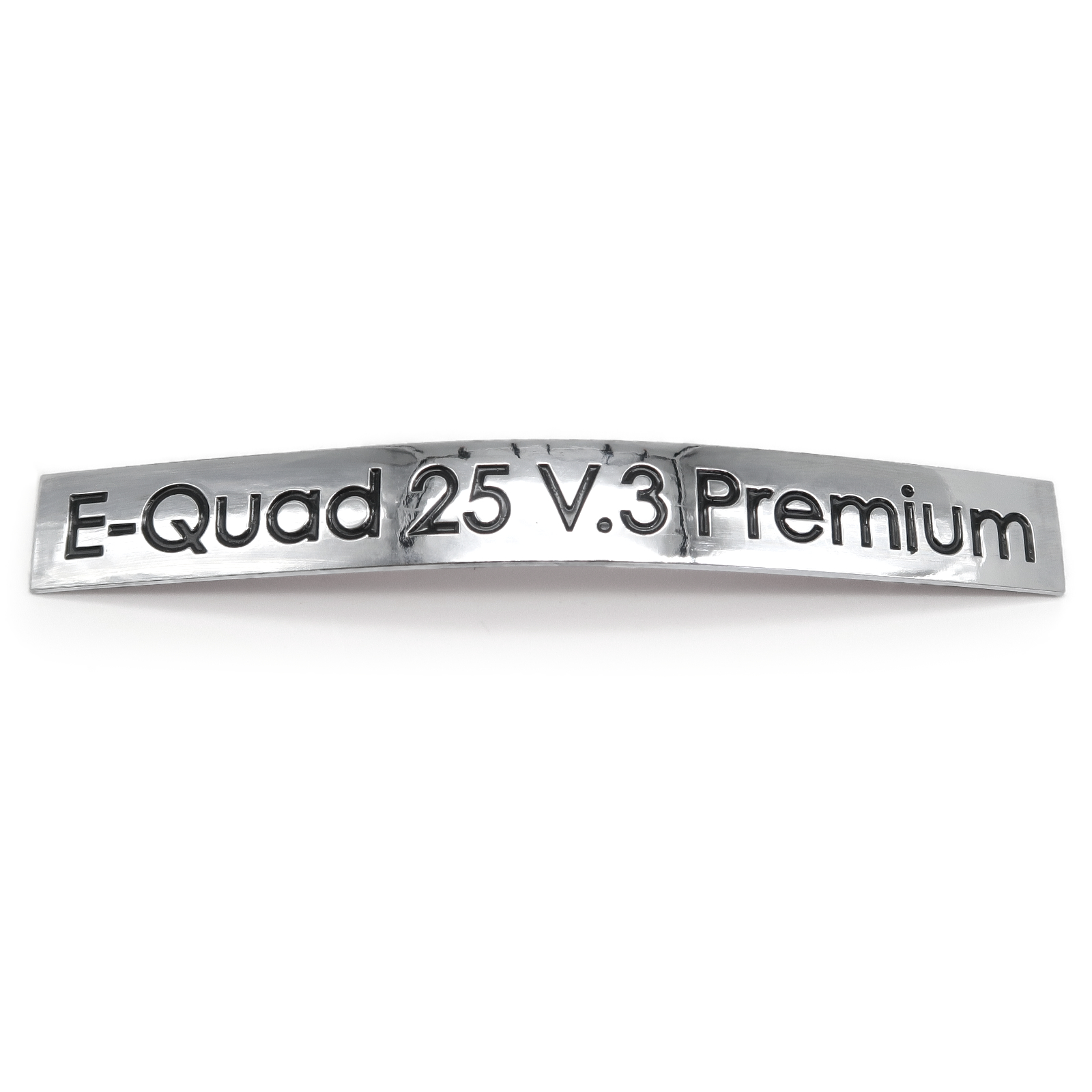 Rolektro Aufkleber, E-Quad 25 V.3 Premium, Metalloptik, vorne für Quad