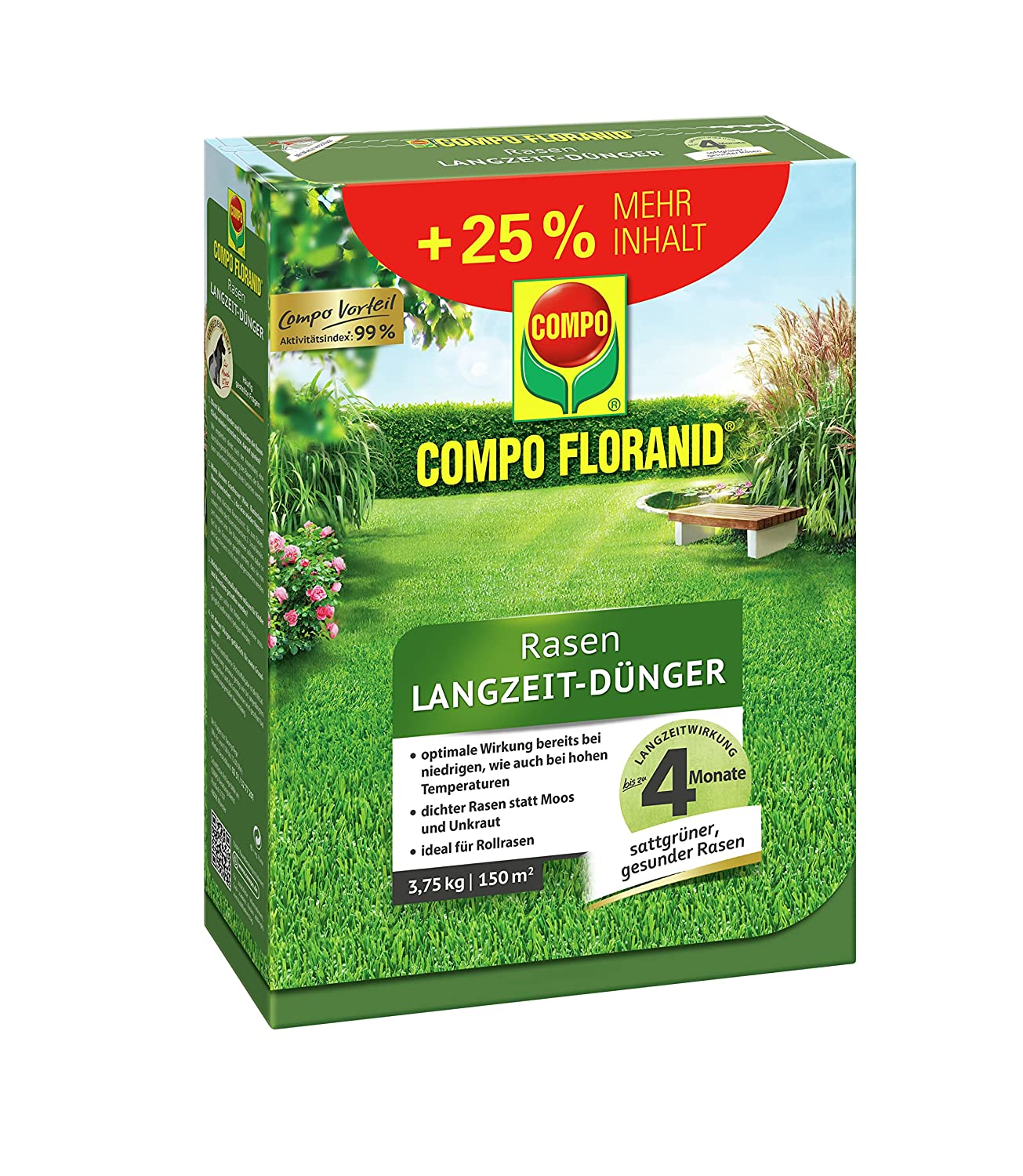 Compo Rasen Langzeit-Dünger Perfect 3,75kg
