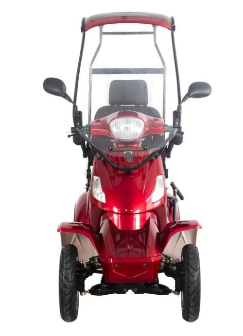 Seniorenroller Dach Vitale4 BG 4-RAD 25Km/h rot ediMove