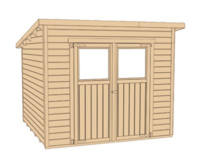 weka Gartenhaus 325 Gr.1, lasiert, 19 mm
