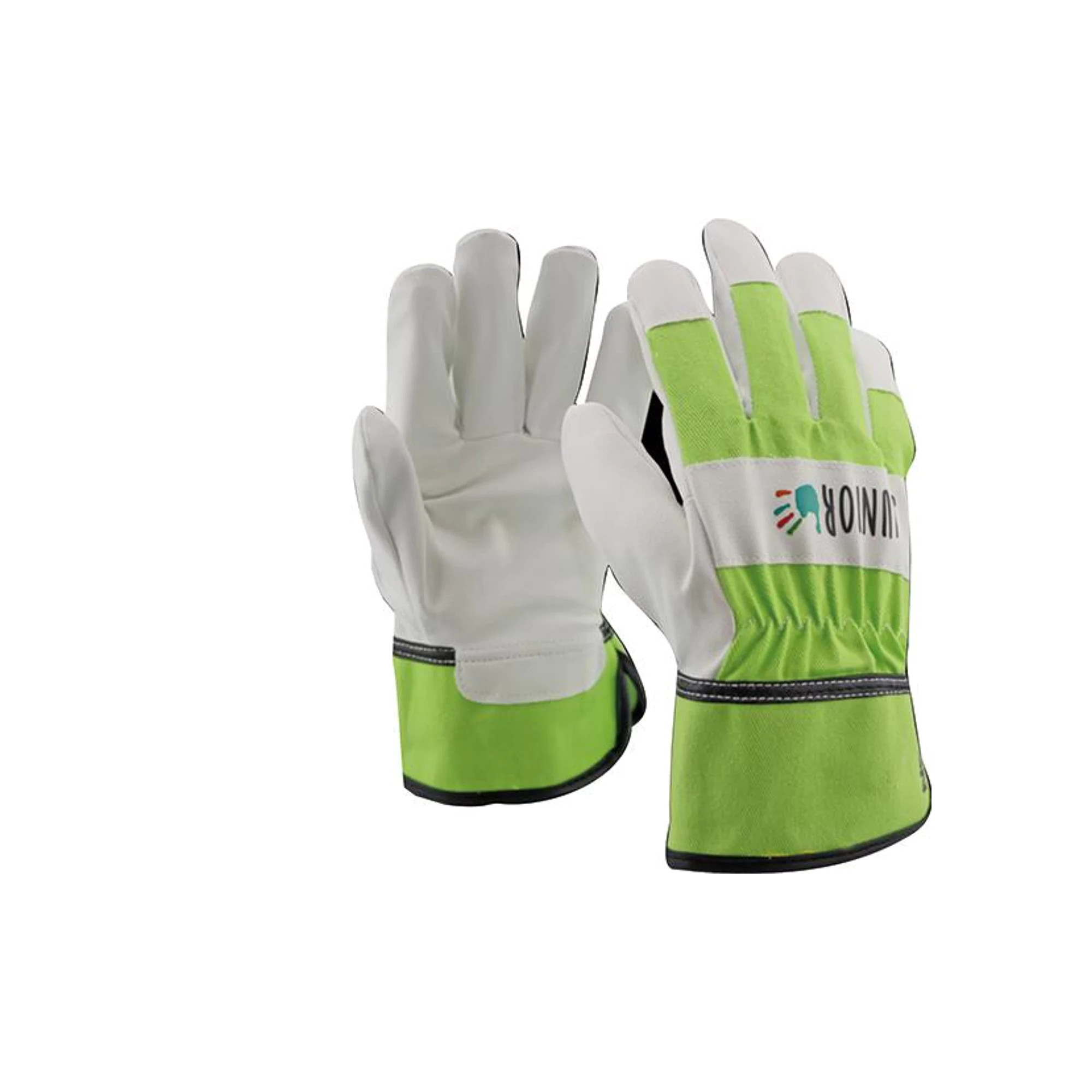 Kinderhandschuh PU / Baumwolle grün 6-8 Jahre