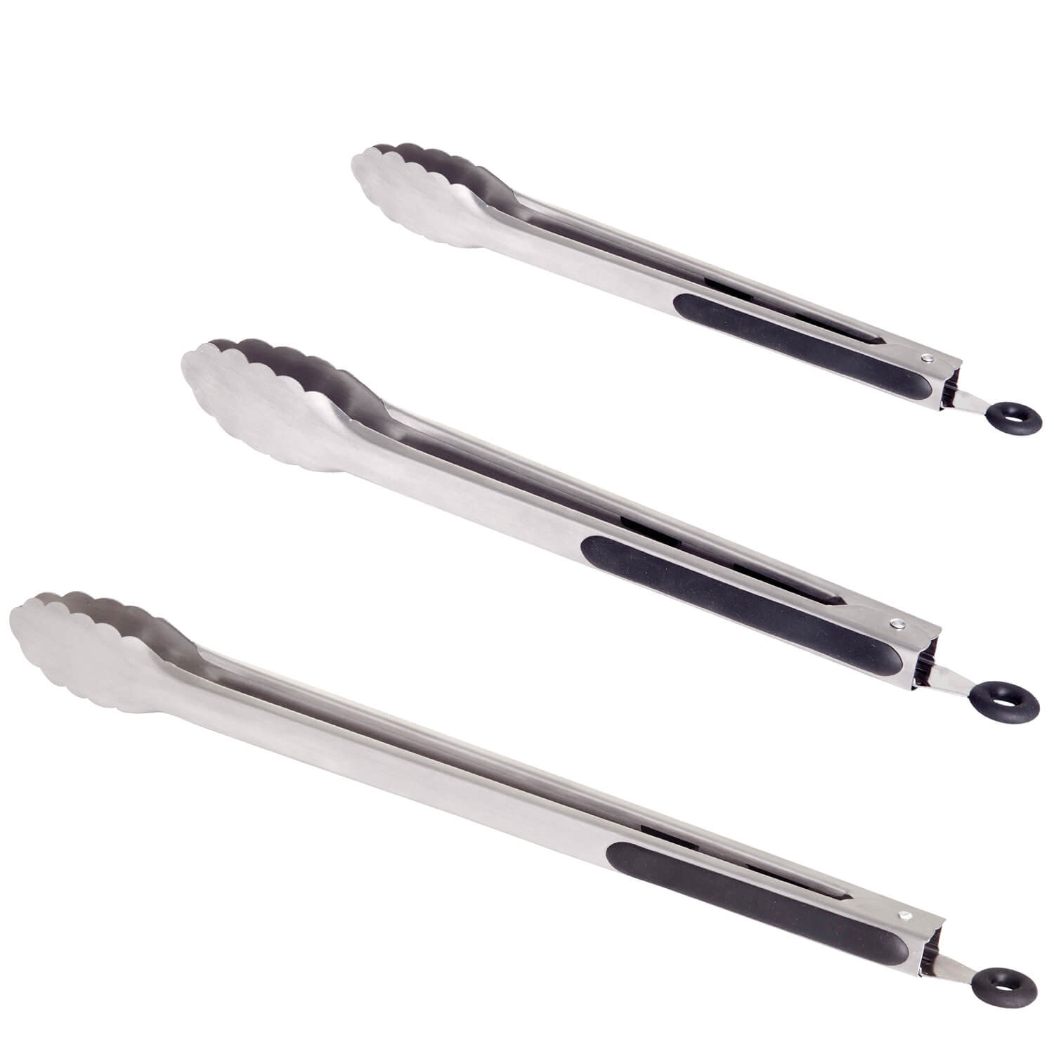 All'Grill® Edelstahl BBQ Grillzangen 23cm 31cm 41cm 3er Set