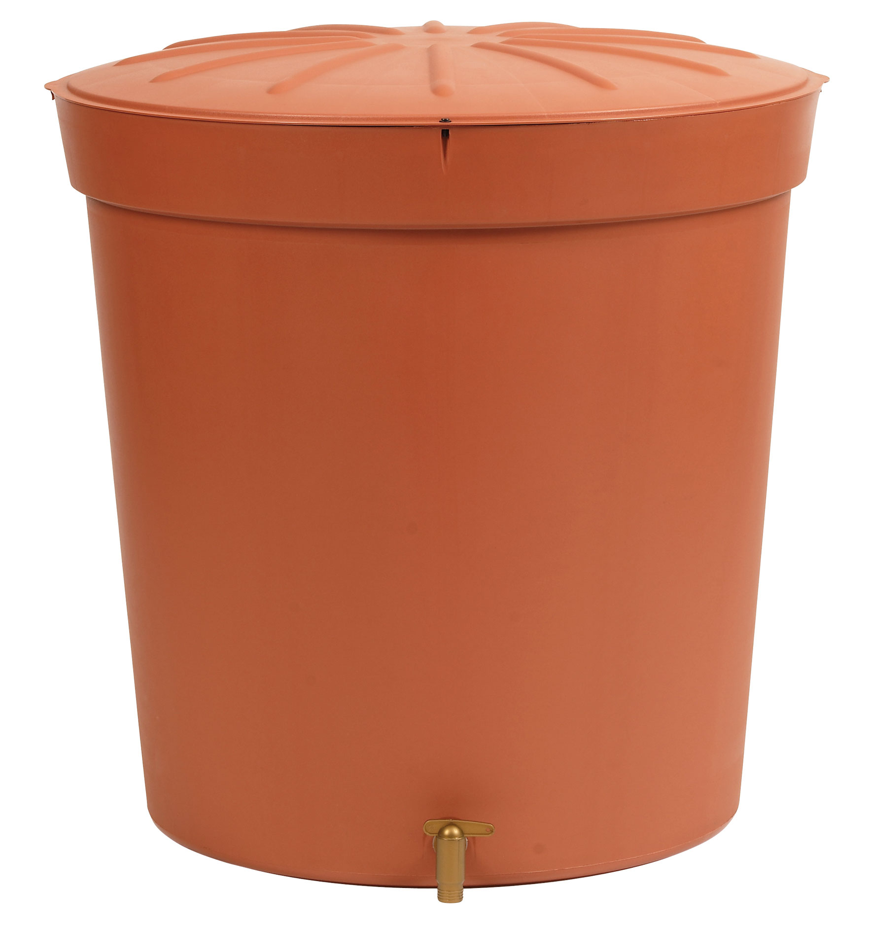 Regentonne Toskana 300 Liter rund terrakotta ohne Deckel