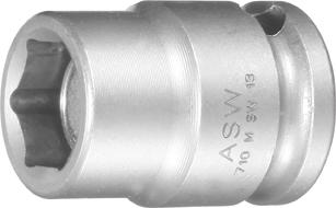 Kr.-Steckschl.-Eins. 3/8"17mm magnet ASW