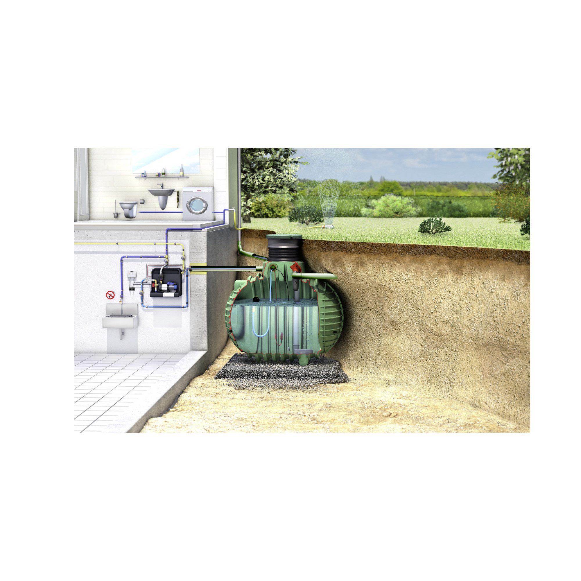 Garantia Hauspaket PROline Columbus 9.000 l begehbar