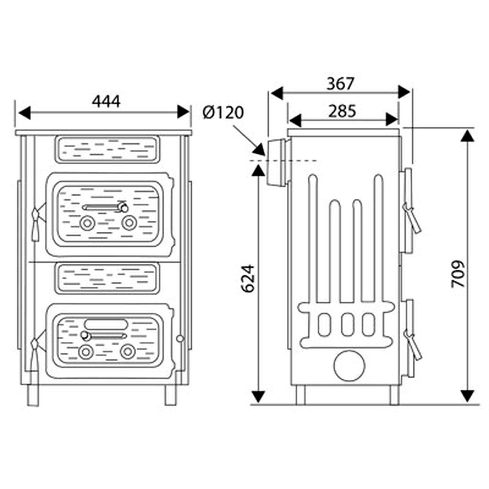 Wamsler Werkstattofen WO109-6F mit Fenster schwarz 6 kW