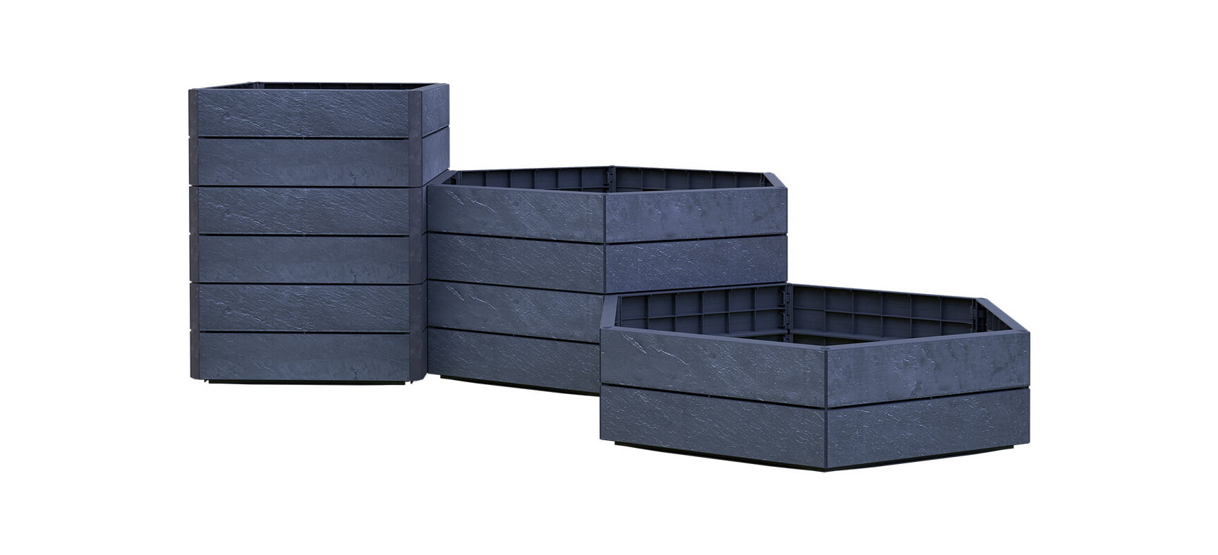 Ergo Vario 3 Hochbeet Stone 1100x1750x750mm