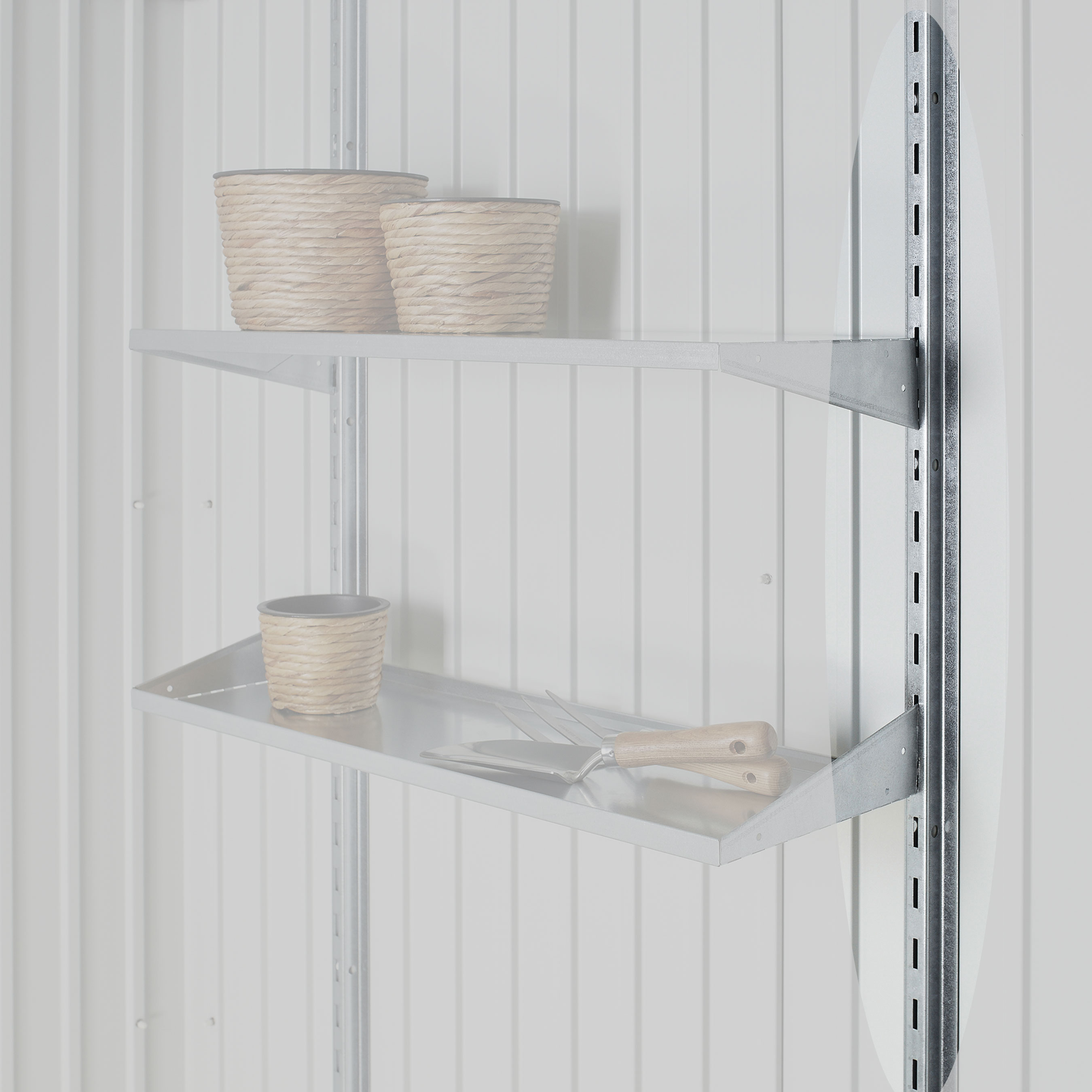 Regalsteher 2er-Set für Biohort Gerätehaus Europa und Geräteschrank