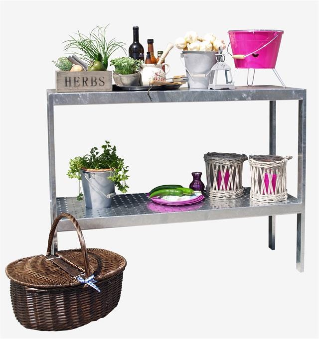 Pflanztisch / Grilltisch Plus Stahl 110x40x90cm