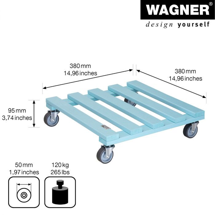 Multiroller Pflanzenroller Aqua Slash 380x380 mm für 120 kg