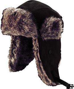 Fliegermütze, Gr. 58, schwarz