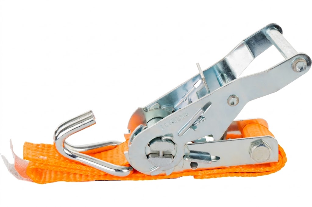 Hochwertiger Spanngurt mit Ratsche (4 m / 25 mm / 1 t)