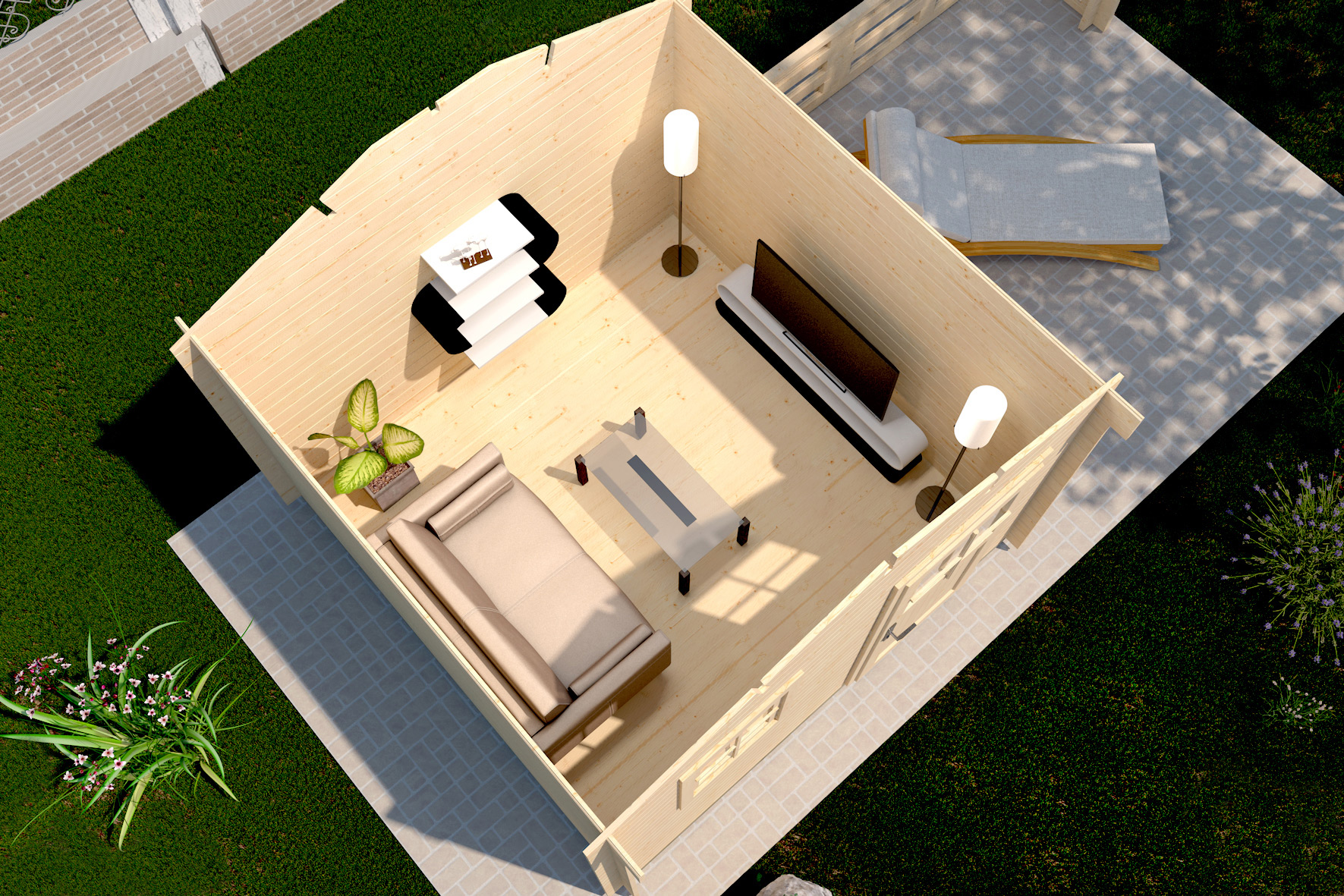weka Gartenhaus Premium28 FT, 300 x 300