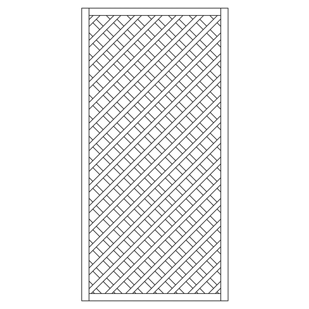 Rankzaun / Rankgitter Trennspalier 6x6 gerade 90x180cm