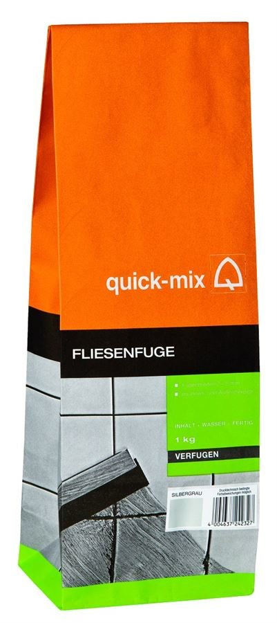 Quick-Mix® Fliesenfuge silbergrau 1kg