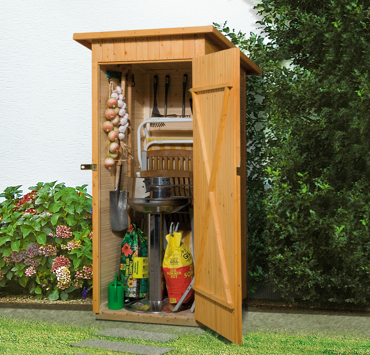 weka Garten-/Terrassenschrank 361 Gr.1 Flachdach,
