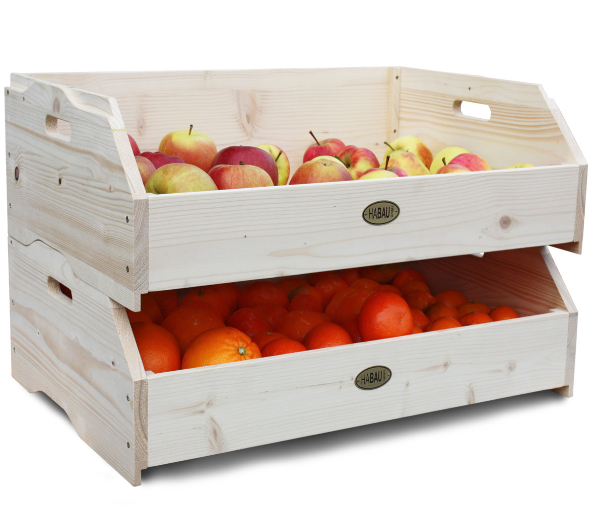 Obstkiste / Gemüsekiste / Stapelkiste Habau Maxi 59x38x18cm