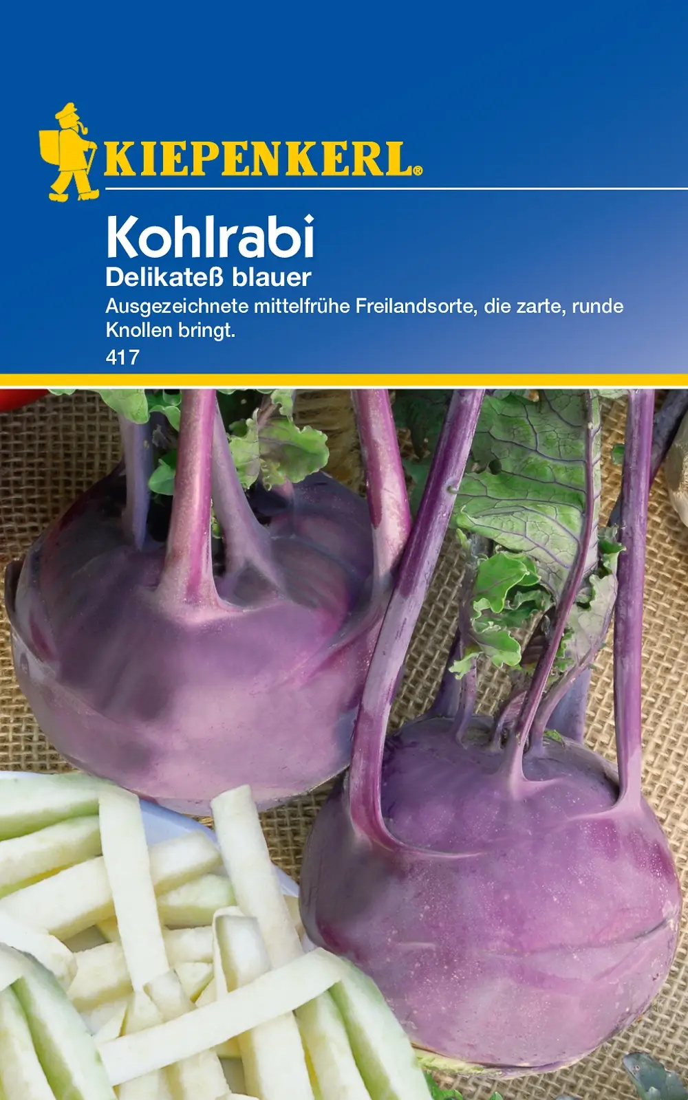 Kiepenkerl® Kohlrabisamen Delikateß blau