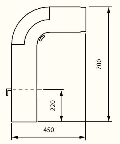 Ofenrohr / Rauchrohr - Set Fullform Ø150mm Senotherm schwarz