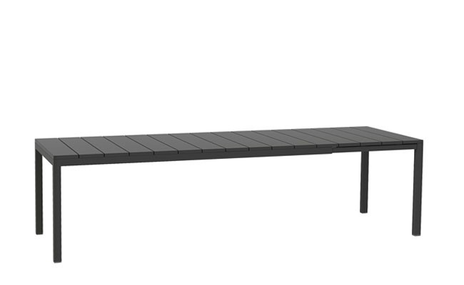 Nardi Gartentisch / Ausziehtisch Rio 210 Alu anthrazit 210/280x100cm