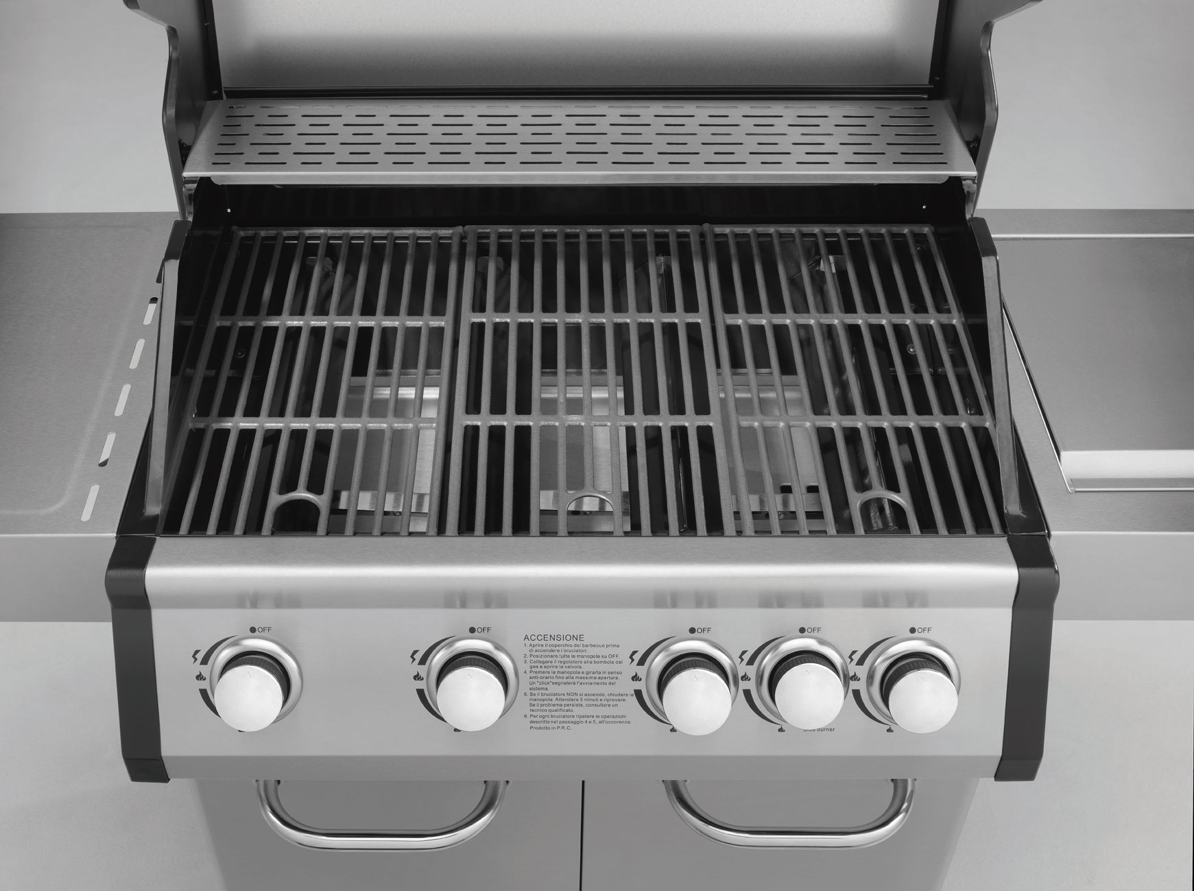 Gasgrill / Grillwagen Justus Geras Grillfläche 70 x 42 cm