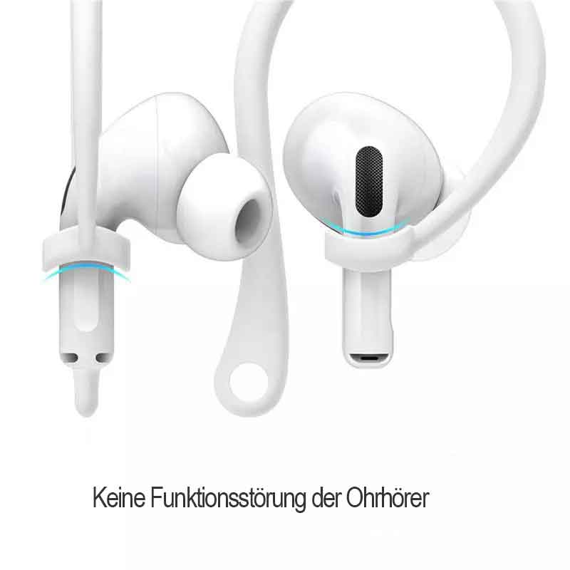 AirPods Halterung Airpod Zubehör Ohrbügel weiss Bügelform 2 Stück
