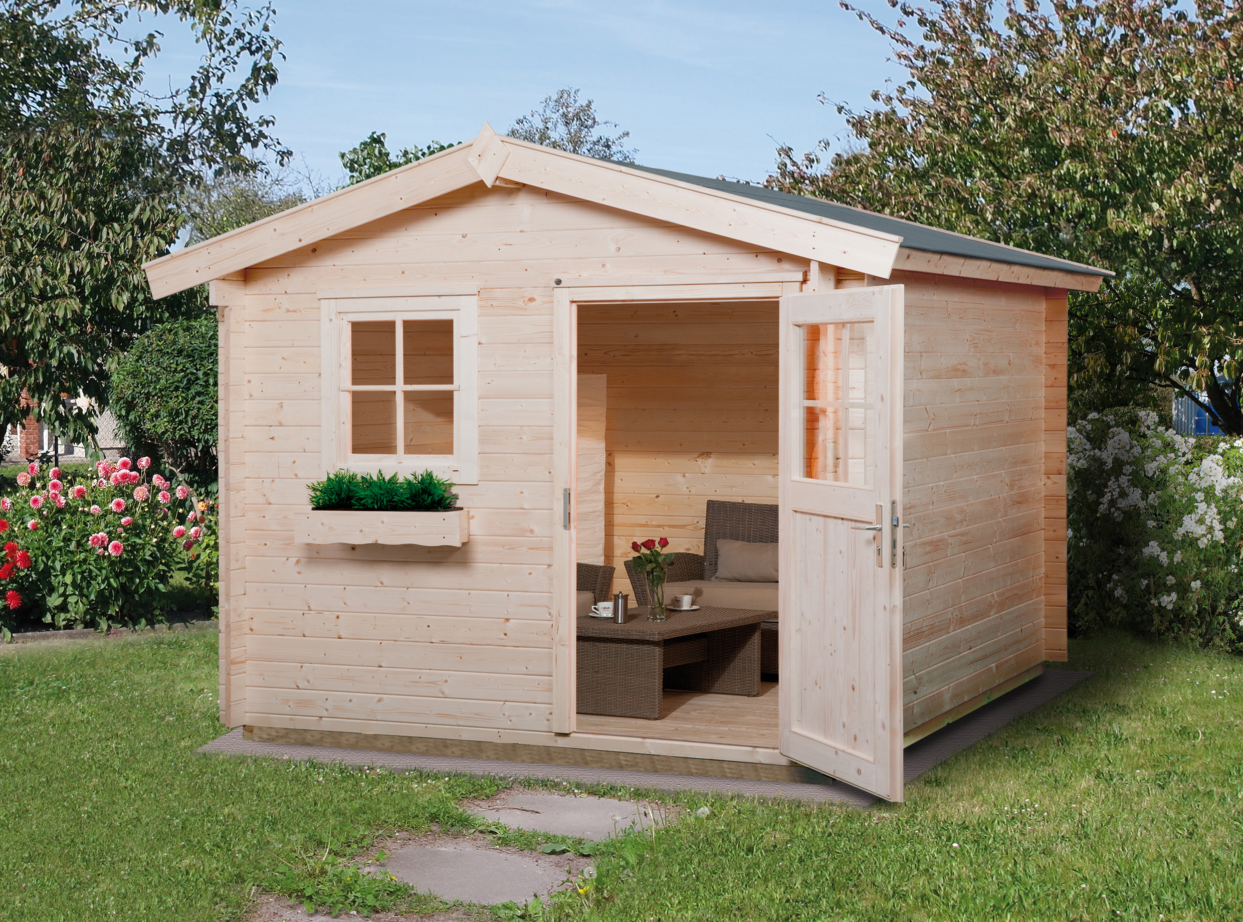 weka Gartenhaus Premium28 FT, 250 x 200