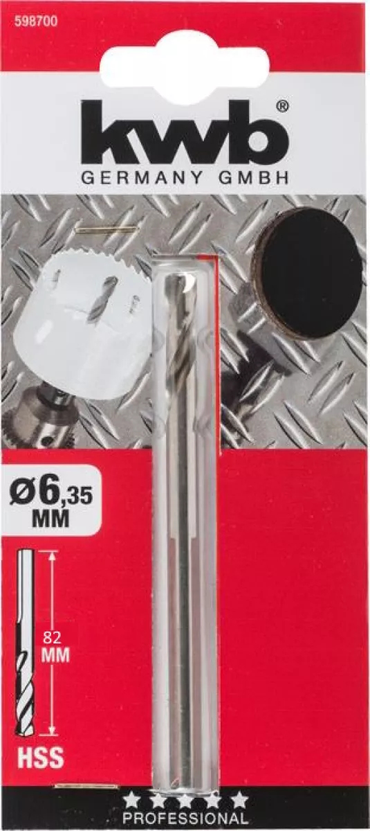 KWB HSS Zentrierbohrer Ø 6,35 mm