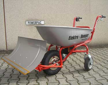 Powerpac Schneeschild / Schneeräumer für Elektro-Dumper ED120