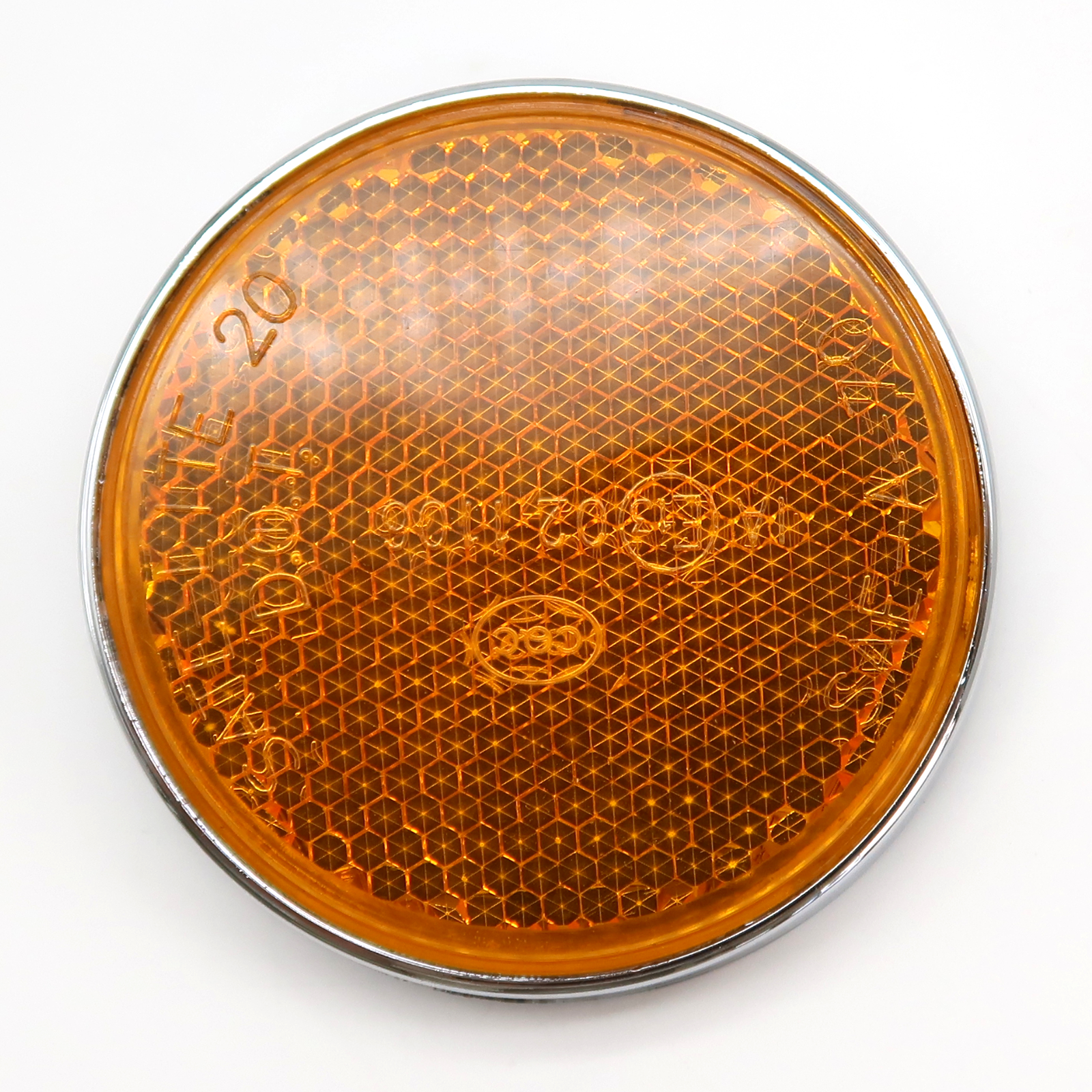 Rolektro Reflektor, rund, Orange, hinten,1 Stück für Kick20