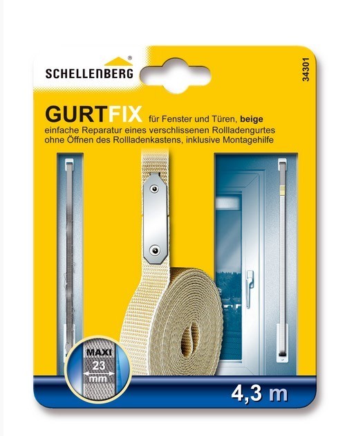 Schnellreparaturset Schellenberg Gurtfix Maxi beige 23mm/4,3m