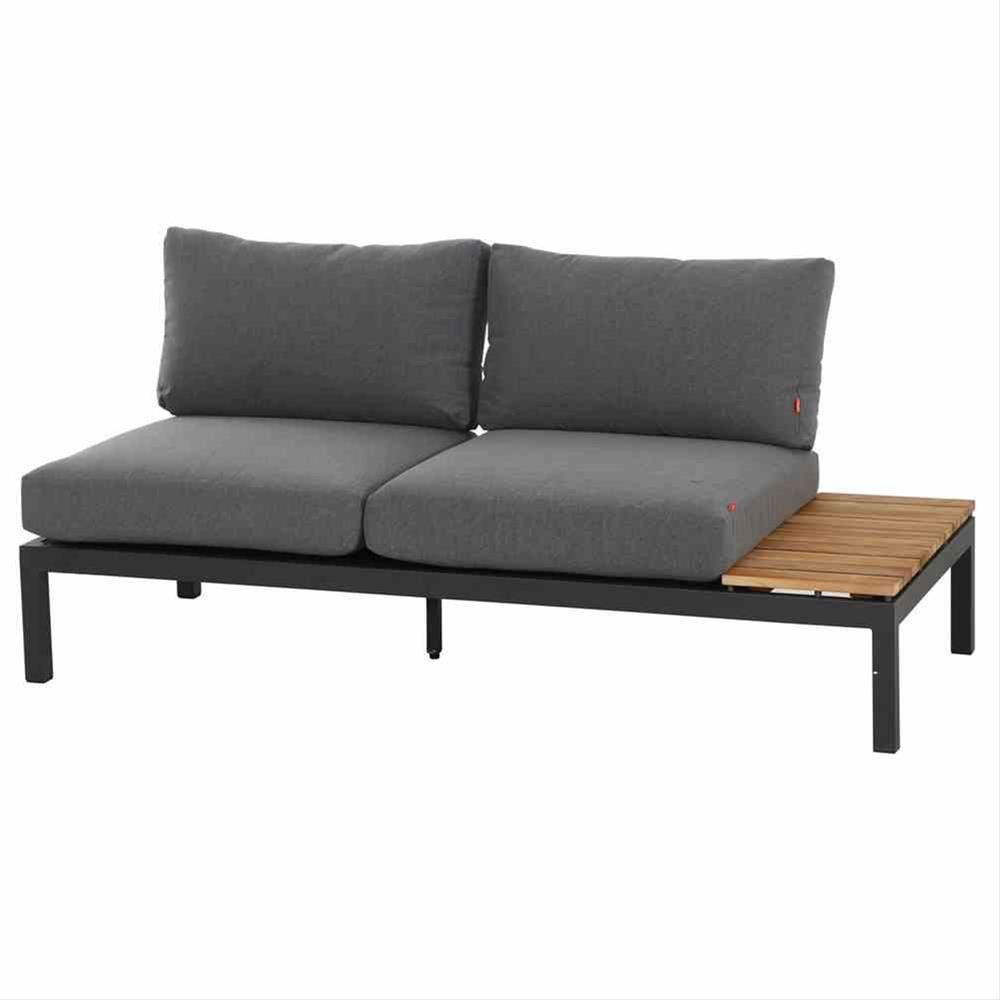 Aluminium Lounge Modul 2-Sitzer rechts Siena Garden Alvida anthrazit