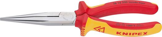 Storchschnabelz. VDE ger.200mm m.M.K.Griff Knipex